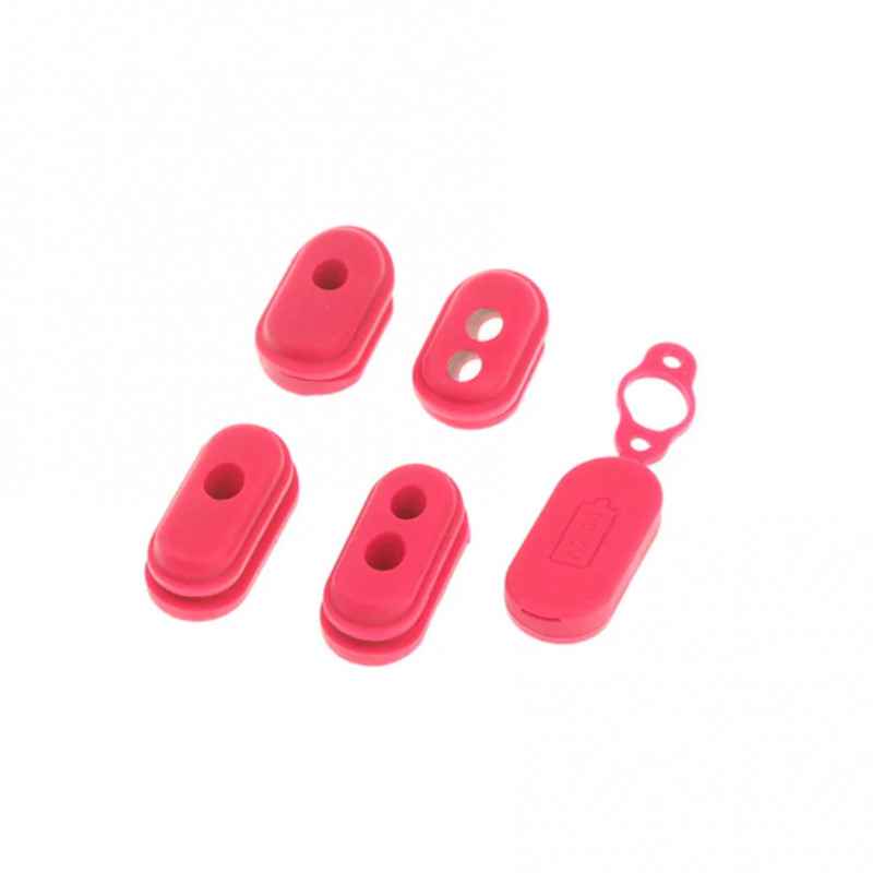 XIAOMI - Red Silicone Cable Grommets Set Electric Scooters